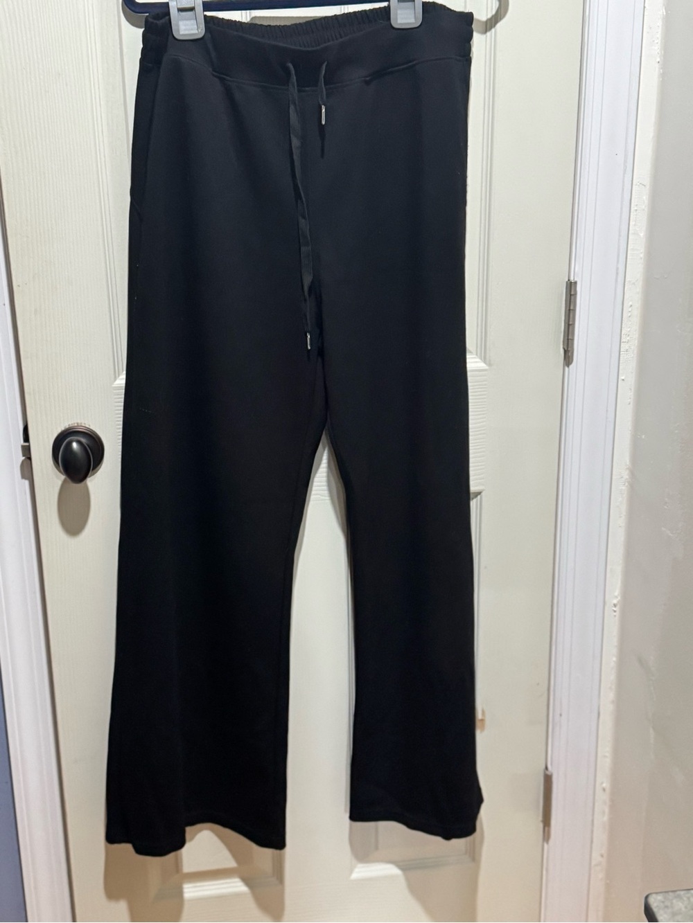 Modal Blend Flare Sweatpants | Black | XL | Drawstring Waist